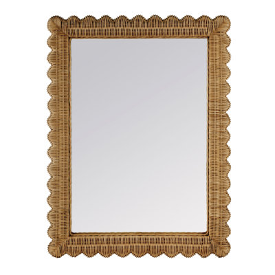Lacie Rattan Rectangle Wall Mirror