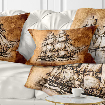 Coussin lombaire en mer d’ancien bateau