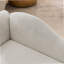 Canapé surdimensionné pour chiens de taille moyenne / grande - dossier moderne à vagues irrégulières, accoudoir simple, tissu en lin respirant de qualité supérieure, coussin doux et pieds en plastique bas - beige-1135195203