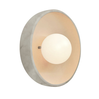 Ambiance - Flush Coupe ADA Wall Sconce - Antique Gold