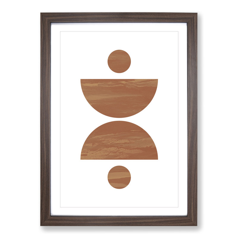 Balance - Picture Frame Graphic Art, Walnut, 48cm H x 36cm W x 2cm D