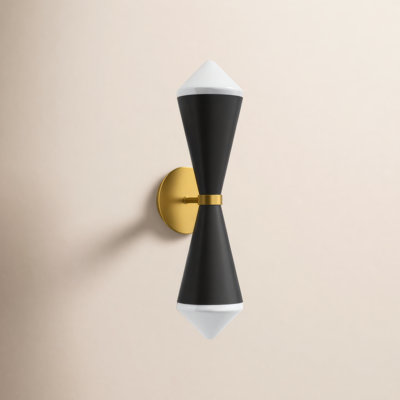 2 Light Dimmable Armed Sconce