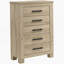 Commode 5 tiroirs en chêne