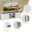 Aaina Unfinished TV Stand for TVs up to 55"