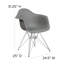 Chaise en plastique Herculaneum avec base chromée-24628021