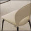 Moderne en polyuréthane - Chaises en cuir avec pieds et dossier en métal robuste, idéal pour les salons et les salles à manger, ensemble de deux pièces