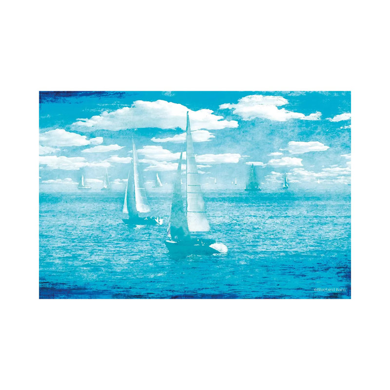 Sailboat Vista 1 Piece Wrapped Canvas Painting, 152.5 cm H x 101.5 cm W