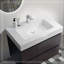 Meuble-lavabo de salle de bain avec lavabo, grand meuble-lavabo flottant mural