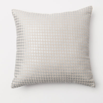 Houndstooth Cotton Reversible Pillow Cover
