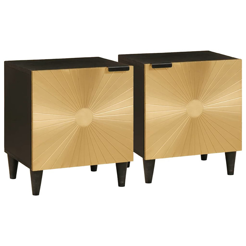 40cm W Solid Wood Bedside Table