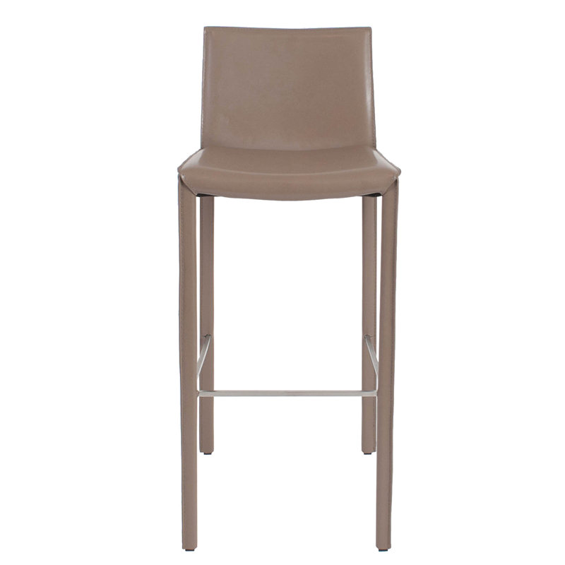 Tabouret de bar et de comptoir Clegg, Cappuccino, Tabouret de comptoir (assise de 26 po de hauteur)