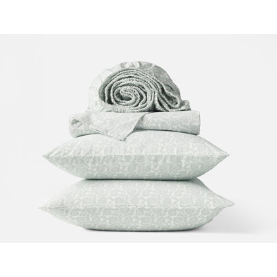 Organic Print Percale Sheet Set