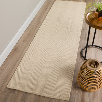 Tapis en laine crocheté à la main Dionne