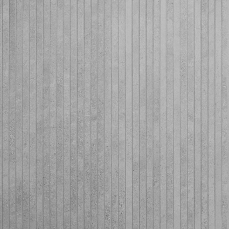 Lune 24x48 Fluted Matte Porcelain Tile, Ice Light