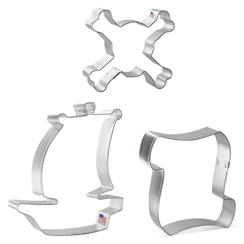 CookieCutter.com 3 -Piece Non-Stick Cookie Cutter