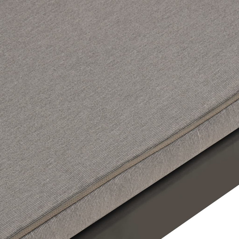 Banc de jardin en plastique Rocelin, Gris
