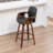 Youngstown Upholstered Swivel Counter Stool With Wood Frame-123200729