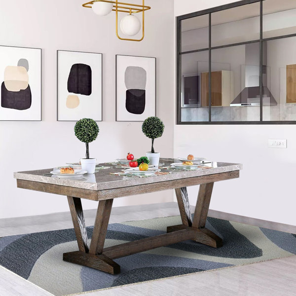 Ophelia & Co. Kendrick Marble Dining Table & Reviews | Wayfair