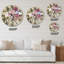 Iris Bouquet Floral Design - Horloge murale traditionnelle-60328913