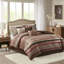 Édredon 7 pièces rouge très grand, avec détails géométriques, lavable à la machine, édredon, taies décoratives, coussins décoratifs, jupe de lit rouge, hypnotisant, rembourrage,