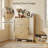 9-tier Entryway Shoe Storage Cabinet With Mirror And 3 Flip Drawers, Fluted Arched Design