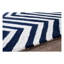 Tapis bleu marine à chevrons Wolfenbarger-23233674