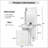 Small Vanity Desk with Mirror and Light, Dressing Table with Charging Station & Fold-up Panel for Small Space, Compact Makeup Vanity Set with Hidden Stool for Bedroom