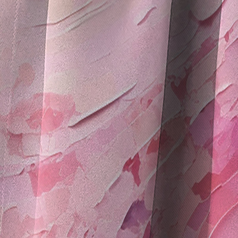 Pink Radiant Revolution Spiral - Rideau en spirale - Rideau abstrait occultant - 1 panneau, L 52 po x L 63 po
