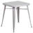 Geneen 23.75'' Square Metal Indoor-Outdoor Table Set with 2 Stack Chairs-1581084789