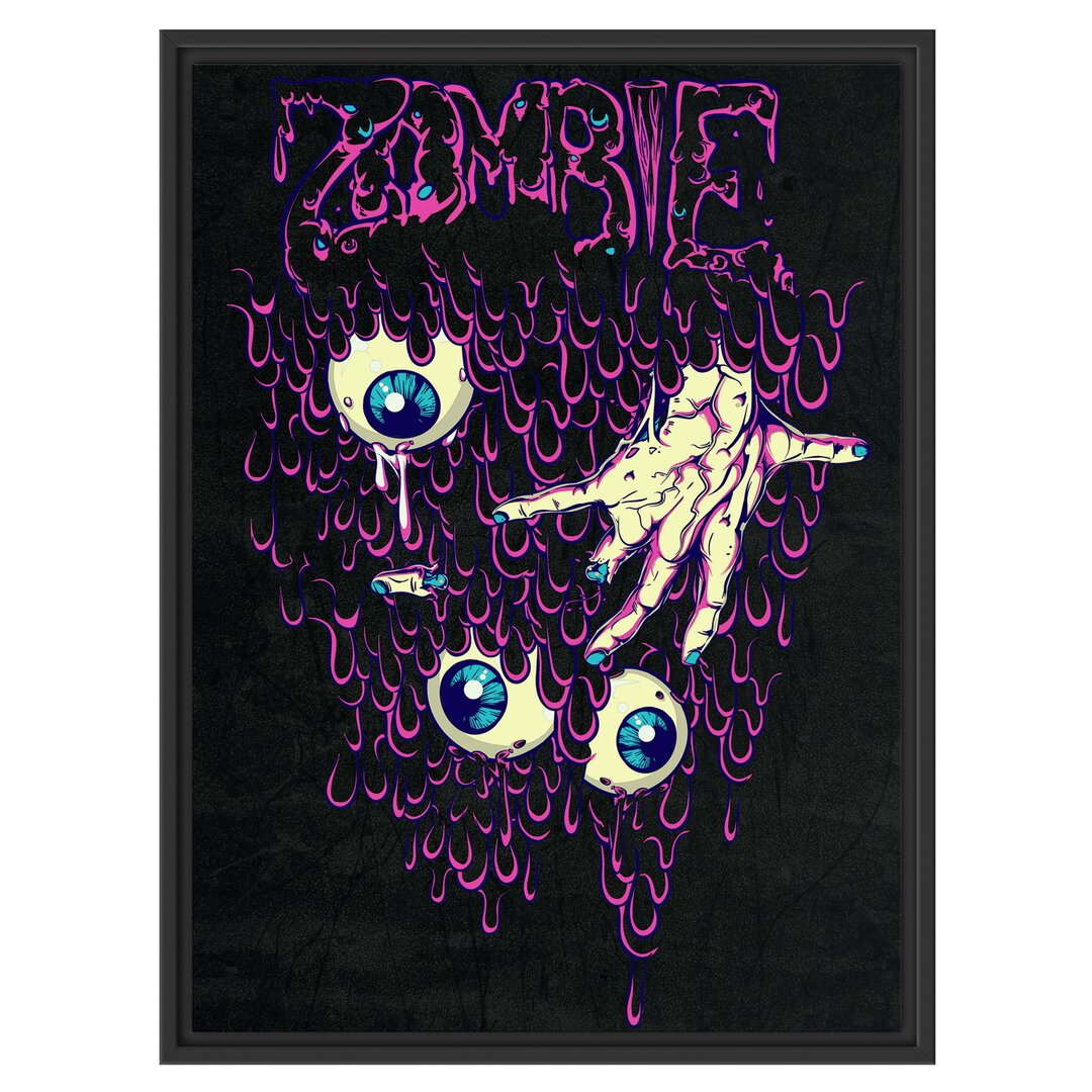 Gerahmter Grafikdruck Zombie Eyes