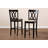 Upholstered Counter Stool with Solid Wood Frame-215584925-217710231