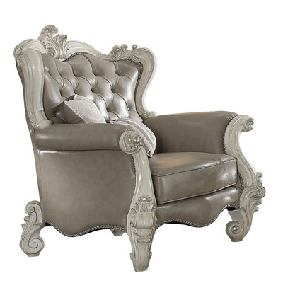 Shugart Faux Leather Wingback Chair
