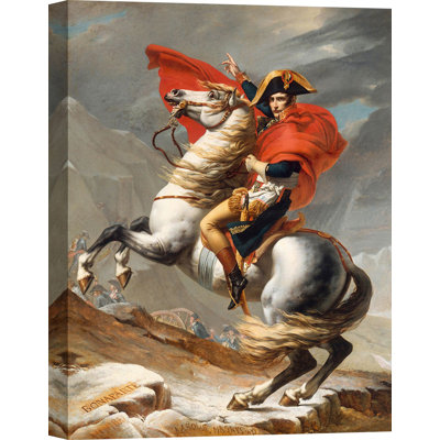 Bonaparte Crossing the Great St Bernard Pass 1 Piece Wrapped Canvas Painting