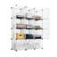 Organisez n'importe quelle pièce avec cette étagère de rangement à 12 cubes, une bibliothèque en panneaux de particules blancs épurés pour la maison ou le bureau.
