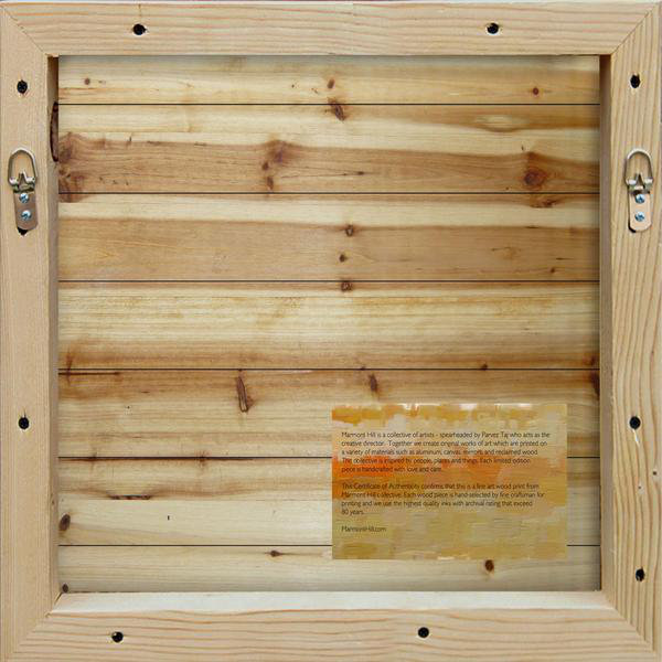 No Frame Print on Wood, 61cm H x 61cm W