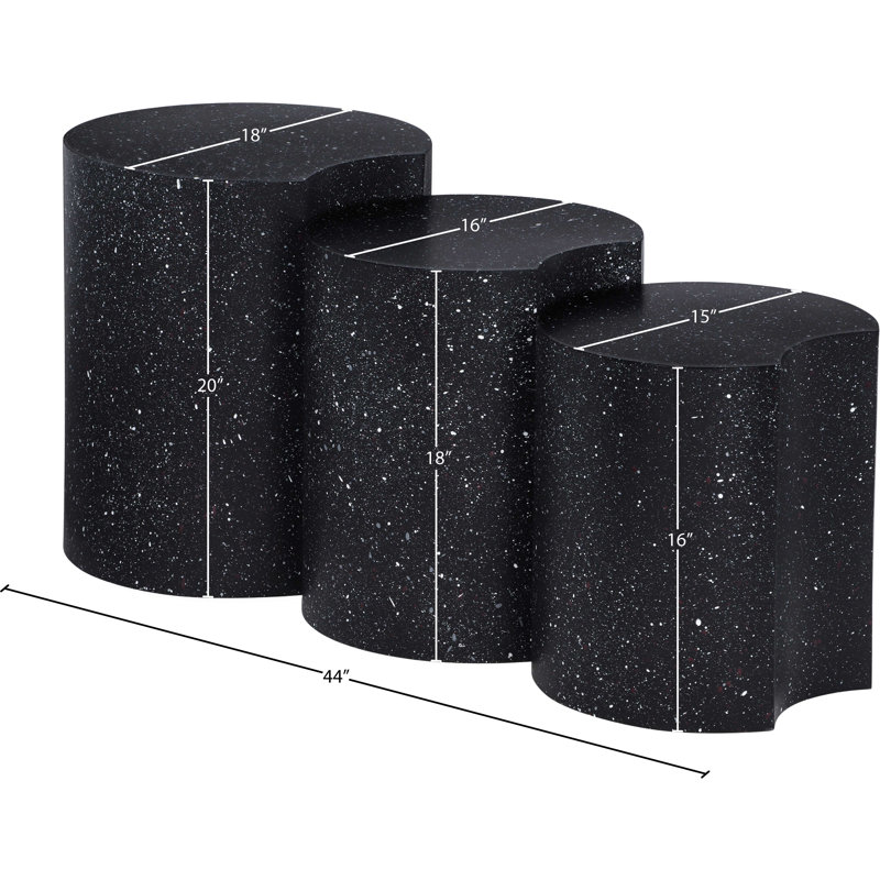Table de bout Hylie, Noir