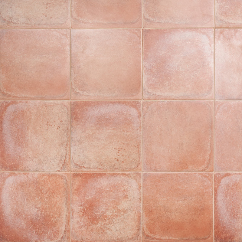 Kaleo 14,17 po. X 14,17 po. Porcelaine mate aspect terre cuite pour plancher et mur (10,76 pieds carrés / caisse), Brique