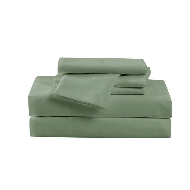 Ensemble de draps en microfibre Cannon Heritage, Ensemble de draps pour grand lit + 4 taies d'oreil, Bleu aéré
