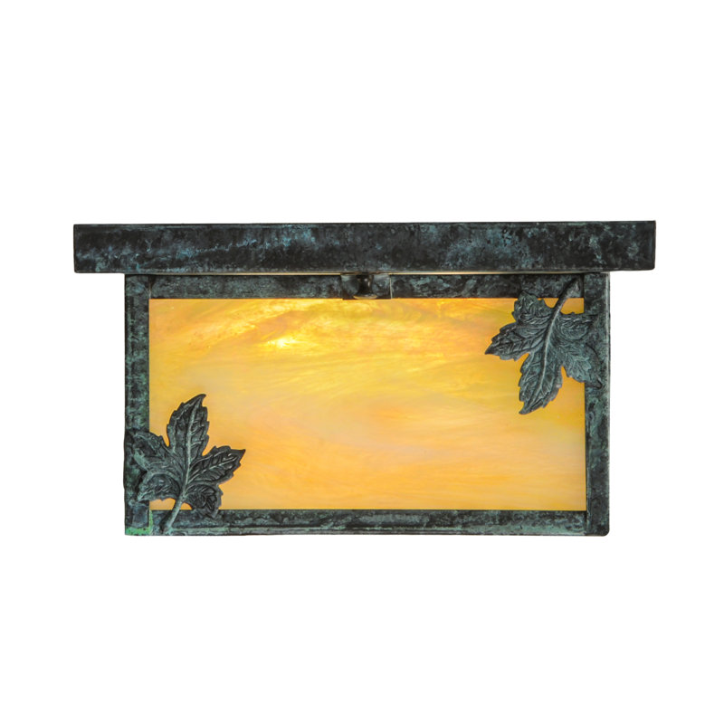 Hyde Park Maple Leaf Flush Mount, 2 Lights