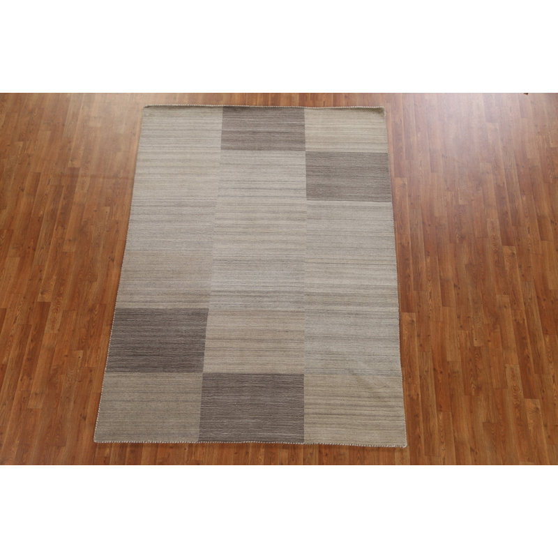 Checkered Gabbeh Oriental Area Rug 6x8