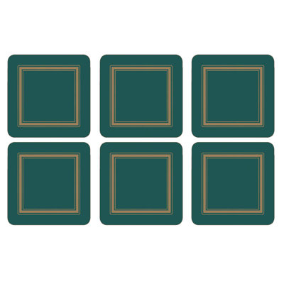Portmeirion, Pimpernel, Coasters - Classic Burgundy