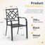 Chaise de patio empilable Jayc