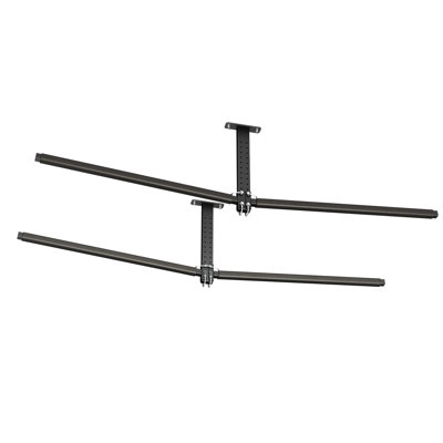 Kayak Storage Rack for 2 Kayaks, Holds Up to 250 lbs, Heavy Duty Adjustable Ceiling Rack for Garage Ceiling Mount, Overhead Garage Storage Hanger for Canoe, Ladder, SUP, Surfboard & Paddleboard