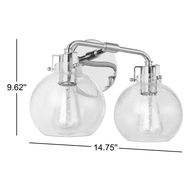 Clara 2 - Light Vanity Light, Satin Nickel