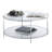 Urbanski Round Glass Coffee Table with Shelf-996978604