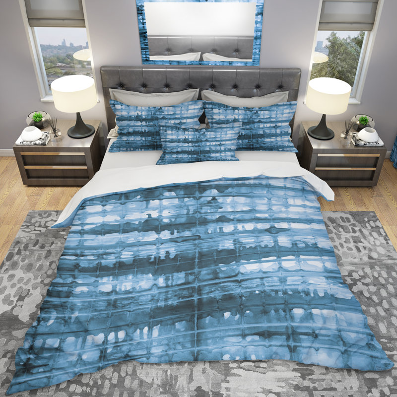Polyester Weave / Muslin Abstract Duvet Cover, Twin Duvet Cover + 1 Sham