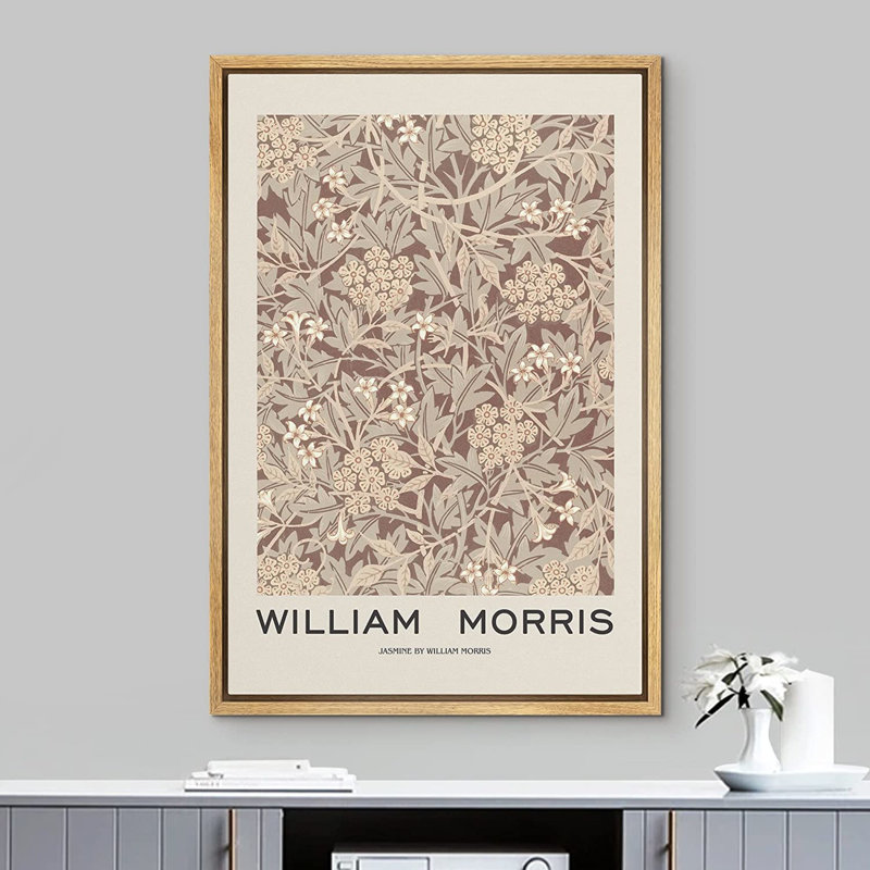 «Classic Artwork», reproduction d'art sur toile, motif floral par Jasmine, par William Morris, H 36 po x l 24 po, Naturel