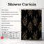 Golden Petals - Rideau de douche standard 1 pièce-842651993