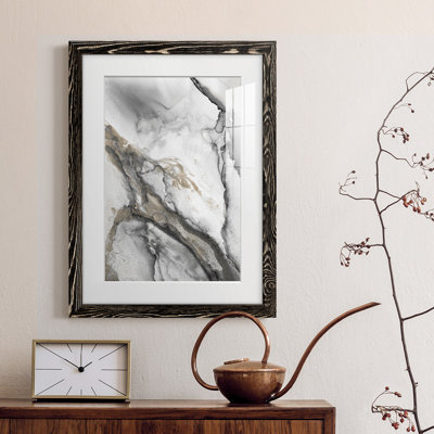 «Abstract Ink Fantasy II», encadré mat - prêt à accrocher