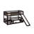 Twin Over Twin Bunk Bed With Fence-1427900442